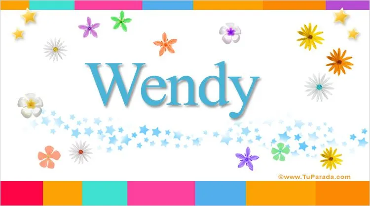Wendy, significado del nombre Wendy, nombres