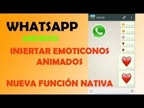 Whatsapp. Insertar emoticonos animados. Nueva función nativa - YouTube