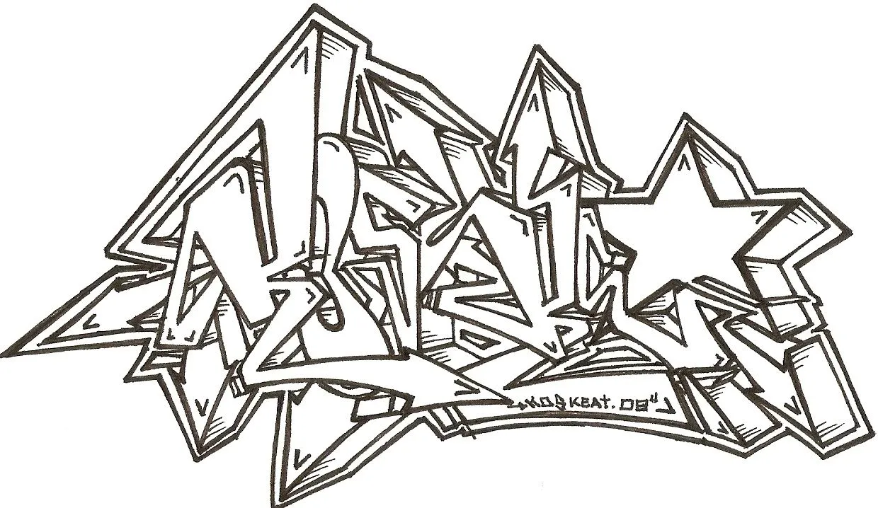 Tipos de letras graffiti
