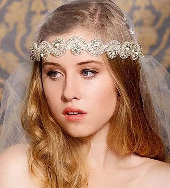 Wholesale 2015 vinchas Joyería Vintage corona tiara nupcial de la ...