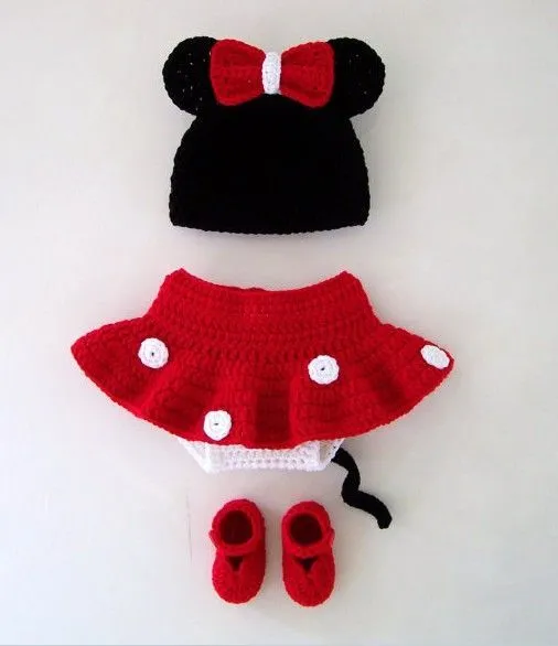 Wholesale Australia hot! Crochet Minnie Mouse Set Size 3- 12 ...