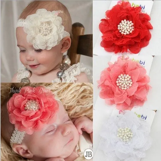 Wholesale Diademas de flores de 2015 moda Europea para niños perla ...