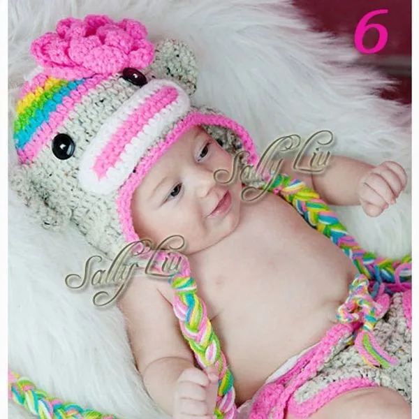 Gorros crochet bebé animales - Imagui