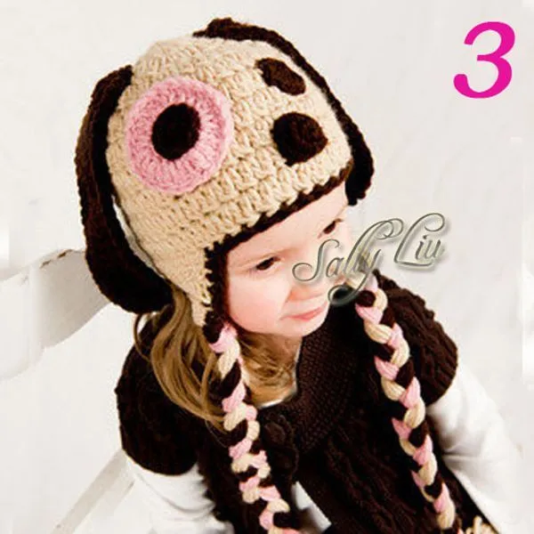 Wholesale Niños Gorros Animal Diseño Crochet sombrero del bebé a ...
