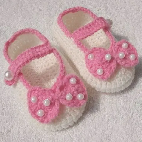 Zapatos de croche bebé - Imagui