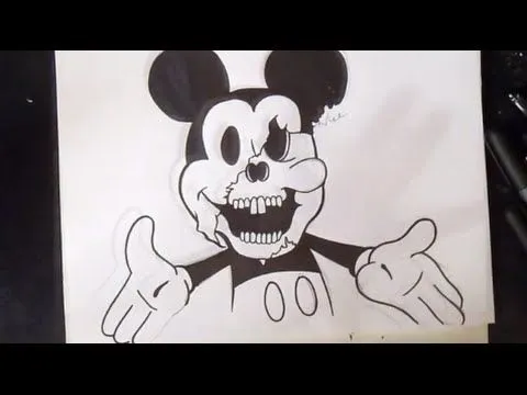 wie zu zeichnen Micky Maus Graffiti - YouTube
