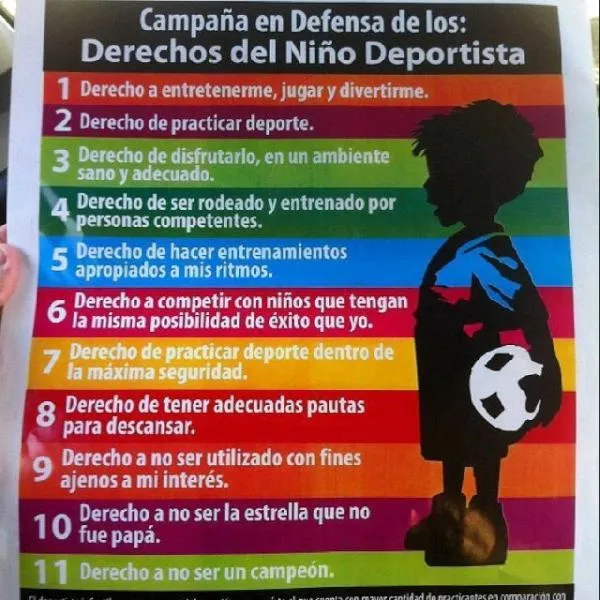 Winast35 : RT @IdealesDelGol: Los derechos del niño deportista ...