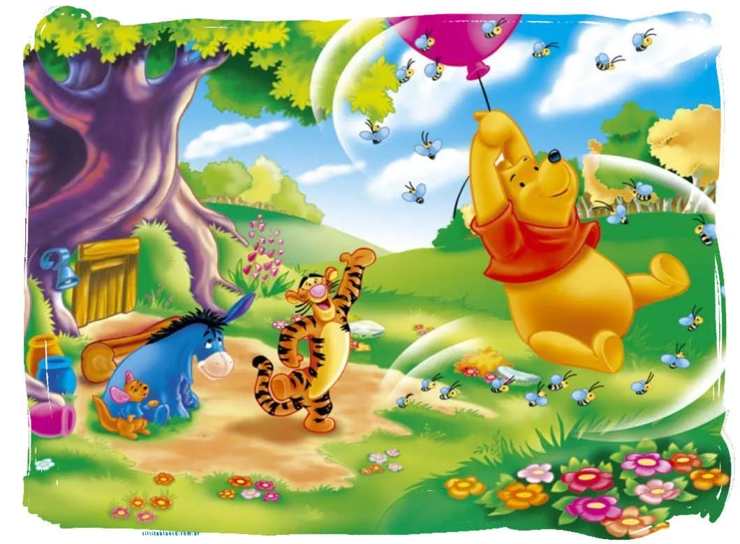 Láminas para Tarjetas de Felicitación Cumpleaños Winnie Pooh y sus ...