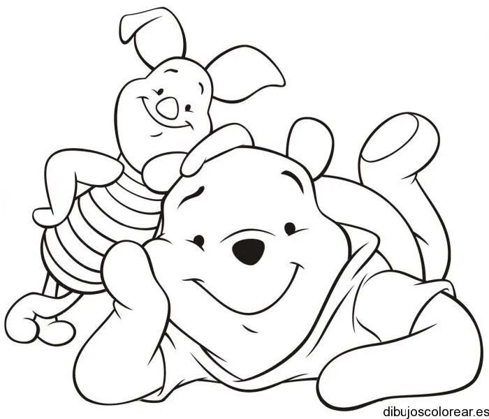 Dibujos para colorear de Winnie Pooh en bebé - Imagui