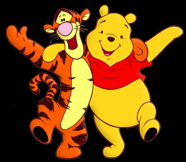 Winnie the Pooh and Tiger Cartoon PNG Free Clipart | baby showrt ...