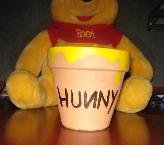 Winnie the Pooh tarro de miel flor por FufilleYourNeeds en Etsy
