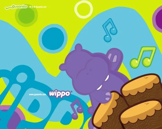 Fondos de escritorios de Gusanito - Wippo color de la música