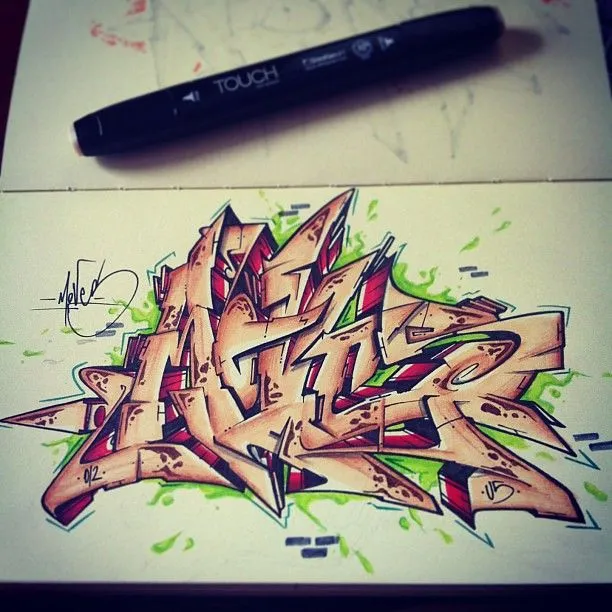 Wood Moves by ATEW ONE #sketch #graffiti #wildstyle #underground ...