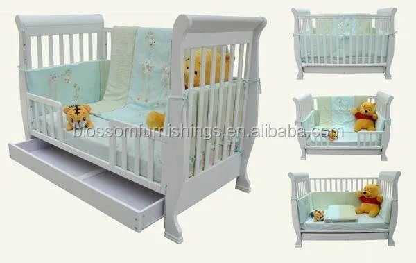 wooden baby cribs/baby bed, View wooden baby cribs, Blossom ...
