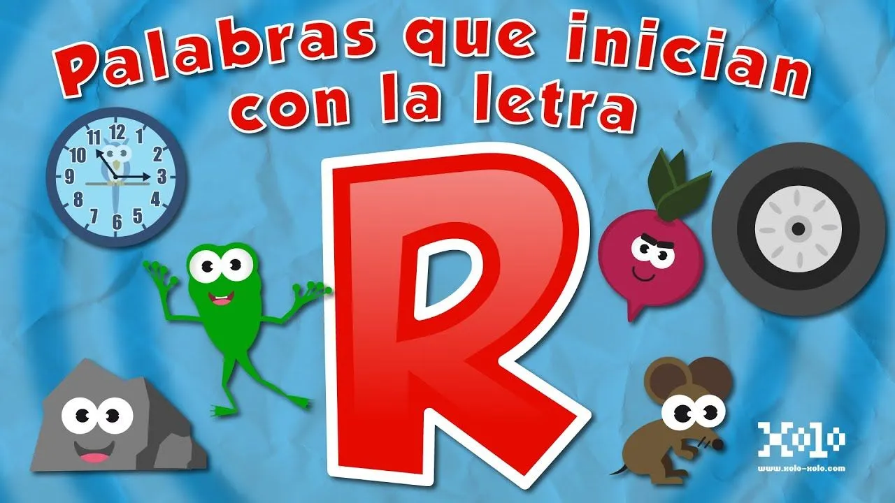 Words that start with the letter r for children in Spanish - Videos Aprende  - YouTube