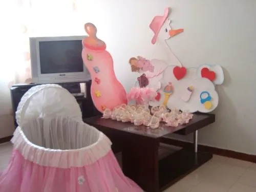 Teteros en decoración para un baby shower en caja - Imagui