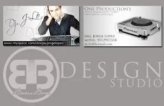www.bombonstudio.com: Tarjetas de presentacion DJ. J-LO