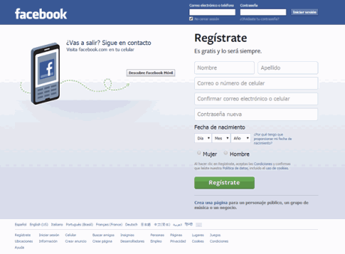 www.facebook.com - ¡Bienvenido a Facebook en Español!