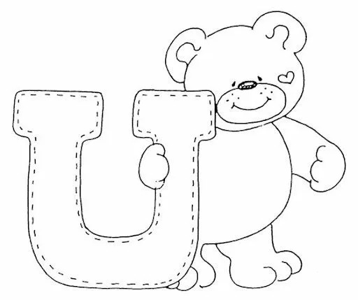 Modelos de letras con osos - Imagui