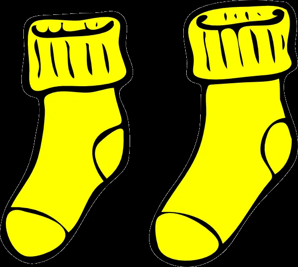Yellow Socks clip art - vector clip art online, royalty free ...
