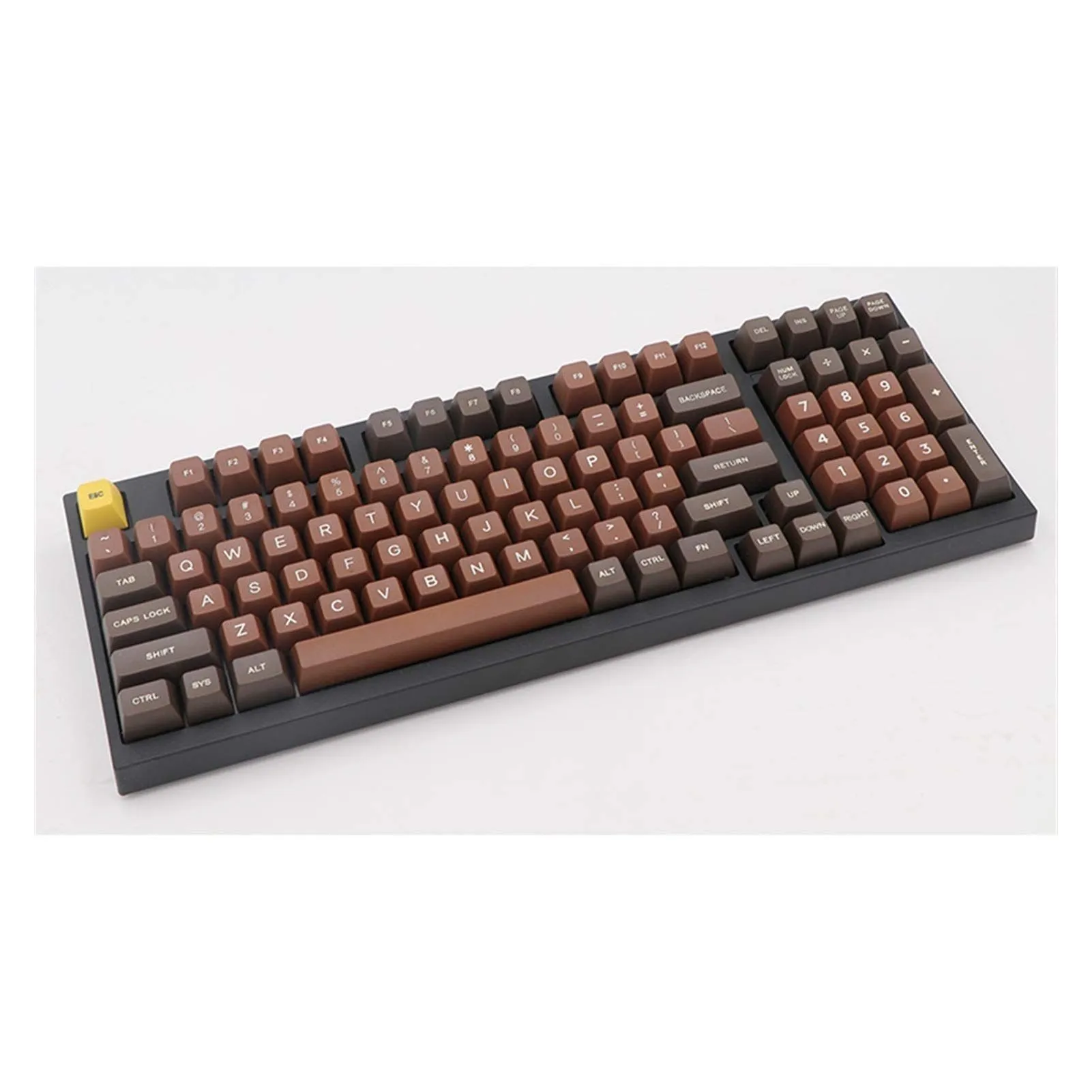 YEZIN Capas de Llave para el Teclado 122 KeyCaps Chocolate R1 R2 R3 Fuentes para  Colorear grabadas PBT KeyCap para Teclado mecánico Intermesado KeyCaps :  Amazon.com.mx: Electrónicos