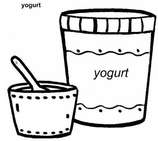 Imágenes de yogurt para colorear - Imagui