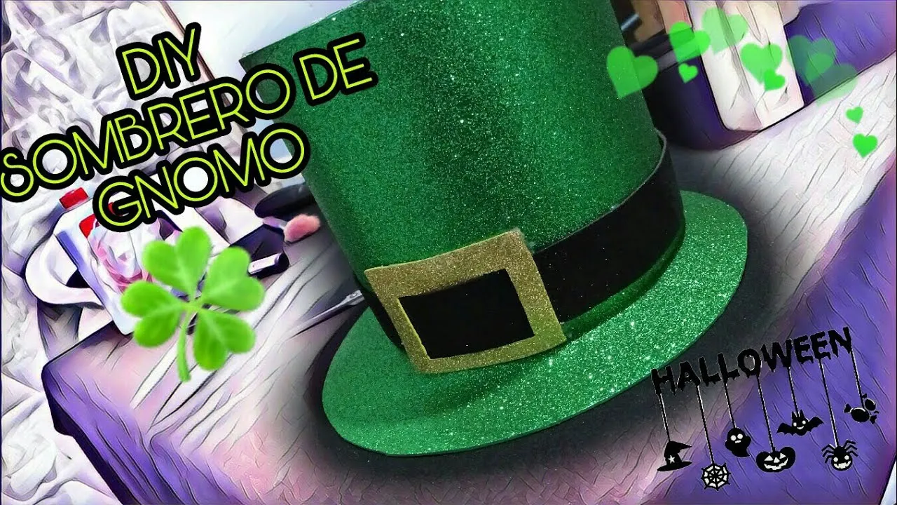 YouTube #Diy #DIY #Diysombrerodegnomo #fácilyeconomico #sombrero #halloween  #halloweentutorial #DIY #… | Sombrero de duende, Sombreros de goma eva,  Sombrero de elfo