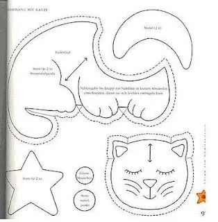 Yurancha: Moldes, patrones, patterns: gatos en fieltro