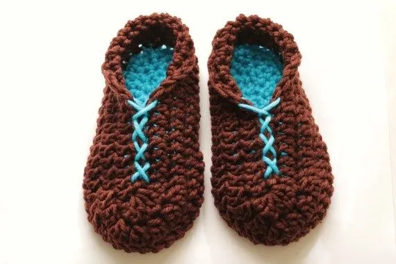 Zapatillas de crochet para hombre. por Patchamano en Etsy