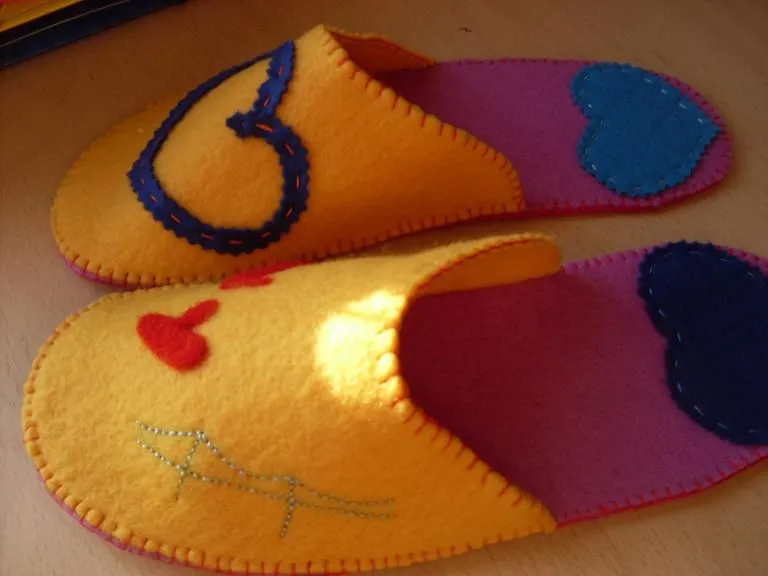 Zapatillas de fieltro patrones - Imagui
