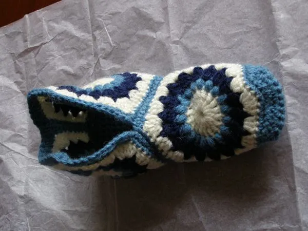 Pantuflas a crochet con patron - Imagui