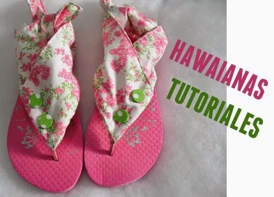 Como hacer Zapatillas Hawaianas de Macrame - enrHedando