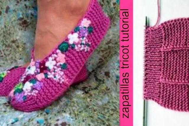 Zapatillas Tricot Tutorial paso a paso - Patrones Crochet