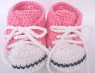 Patrones de zapatitos de bebé tejidos a crochet - Imagui