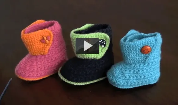 Cómo hacer unos zapatitos de bebé de ganchillo o crochet
