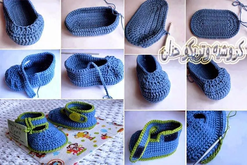 Zapatitos de bebé - P.A.P. en fotos | Todo crochet
