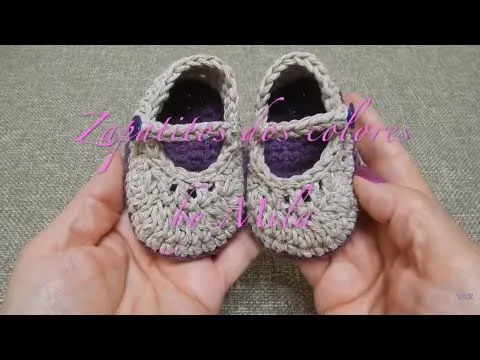 Zapatitos Crochet - YouTube