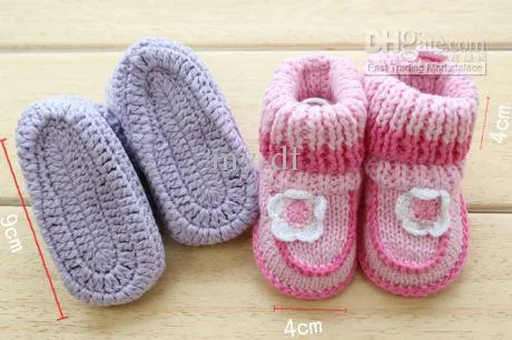 Cómo hacer zapatitos de lana para bebés - Imagui