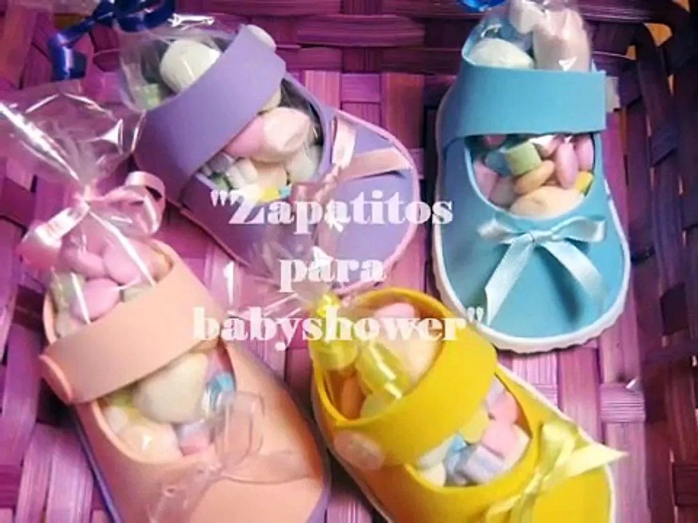 ZAPATITOS DE NIÑA PARA BABY SHOWER CON FOAMY O GOMA EVA / Baby Shower  souvenir DIY - video Dailymotion