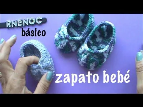 ZAPATO PARA BEBE BASICO PUNTO ALTO, #GANCHILLO #CROCHET - YouTube