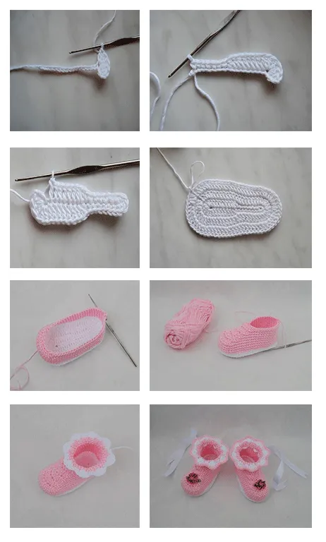 Zapatitos en crochet para bebé paso a paso en español - Imagui