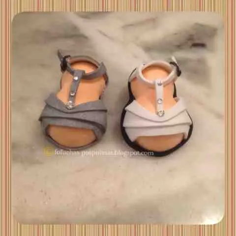 fofuchas-pospolinas: zapato de tacon, sandalia para fofucha
