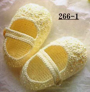 TRICO y CROCHET-madona-mía: Patrón de Zapatitos de bebe