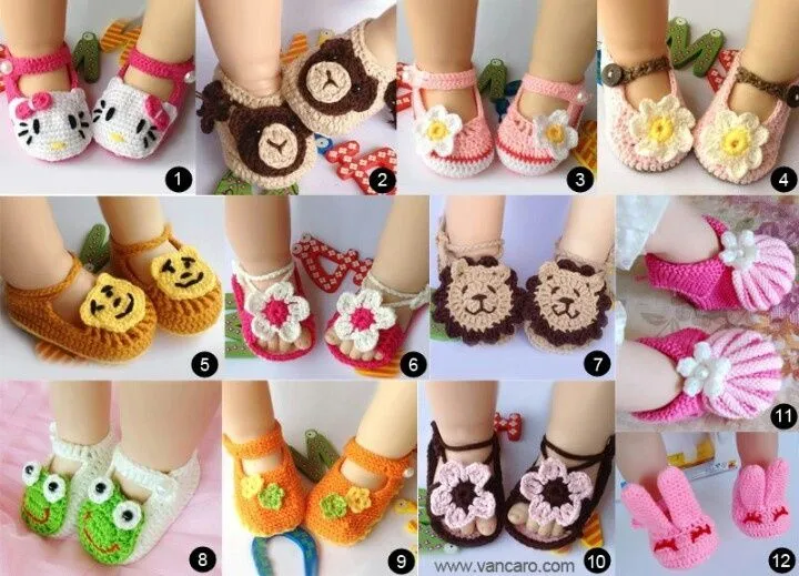 Zapatos bebe | hooked on crochet and kninting | Pinterest