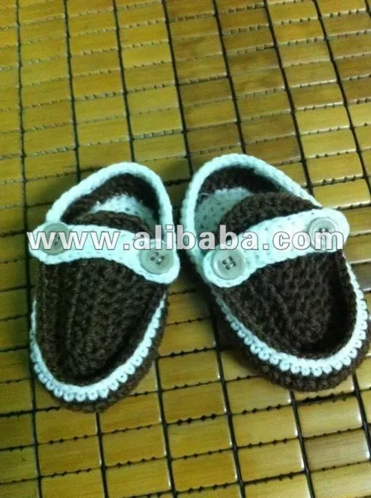 Zapatos para niños al crochet - Imagui
