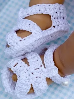 ZAPATOS PATUCOS DE BEBE A CROCHET : MODA INFANTIL ROPA para niños ...