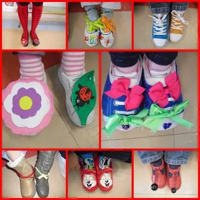 Como hacer zapatos de payaso para niños con goma eva - Imagui