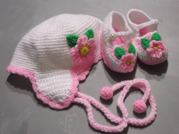 Zapatos tejidos a crochet para bebé - Imagui | SOLO PARA MI BEBE ...