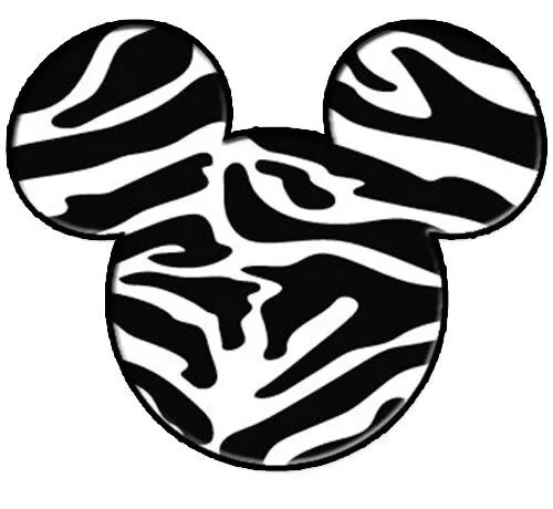 Zebra print mickey mouse ears! | My Style | Pinterest