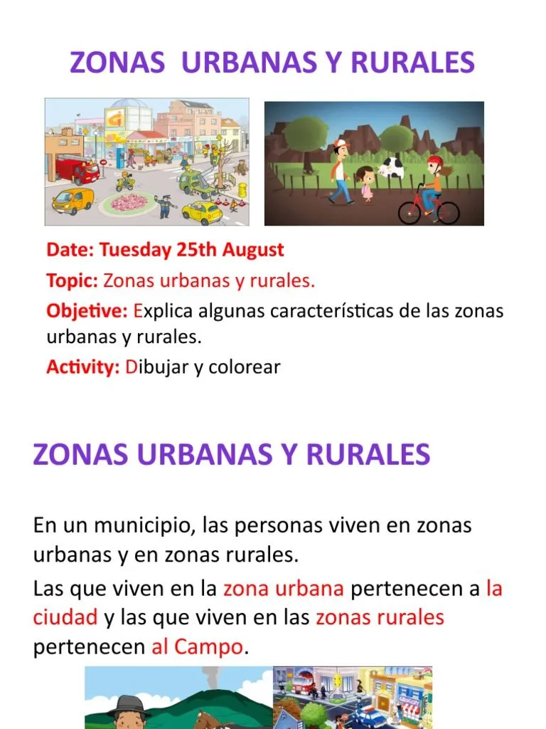 Zonas Urbanas y Rurales | PDF